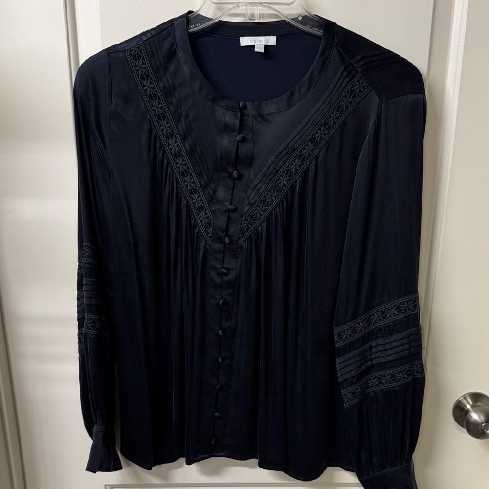 Johnny Was dressy black blouse